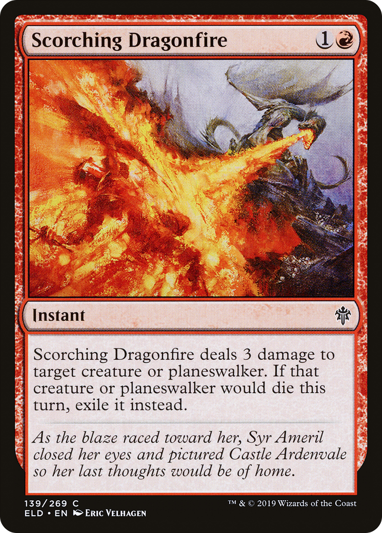Image of Scorching Dragonfire (ELD-139) - Throne of Eldraine