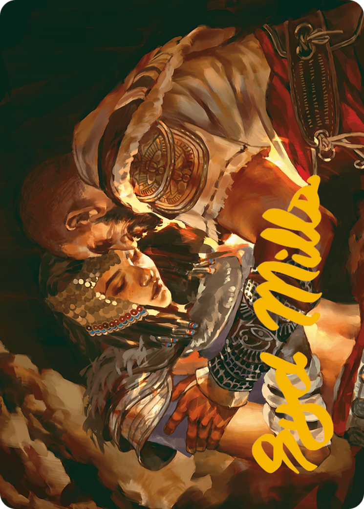 Image of Cathartic Reunion Art Card (Gold-Stamped Signature) (ASACR-011) - Assassin's Creed Art Series (Borderless)