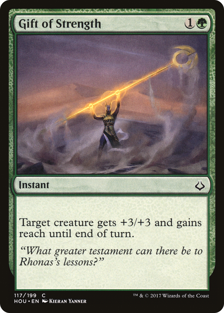 Image of Gift of Strength (HOU-117) - Hour of Devastation Foil