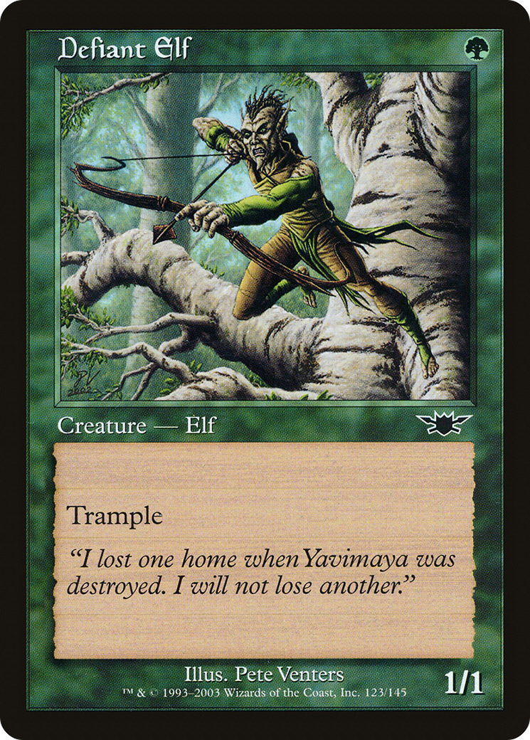 Image of Defiant Elf (LGN-123) - Legions