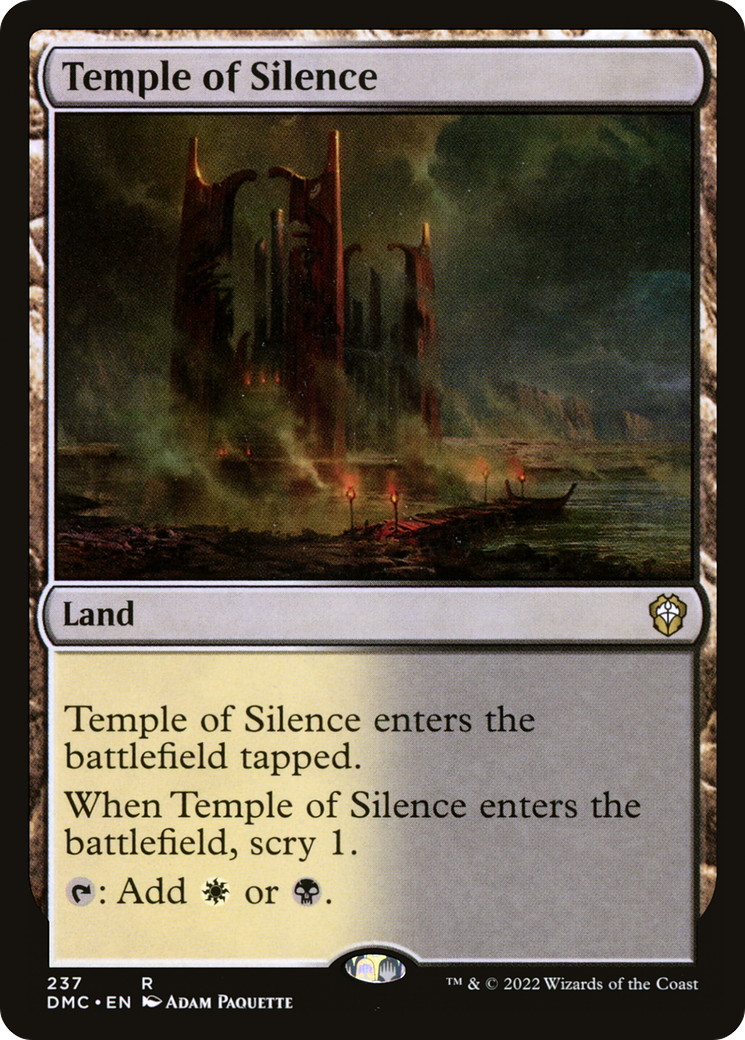 Image of Temple of Silence (DMC-237) - Dominaria United Commander