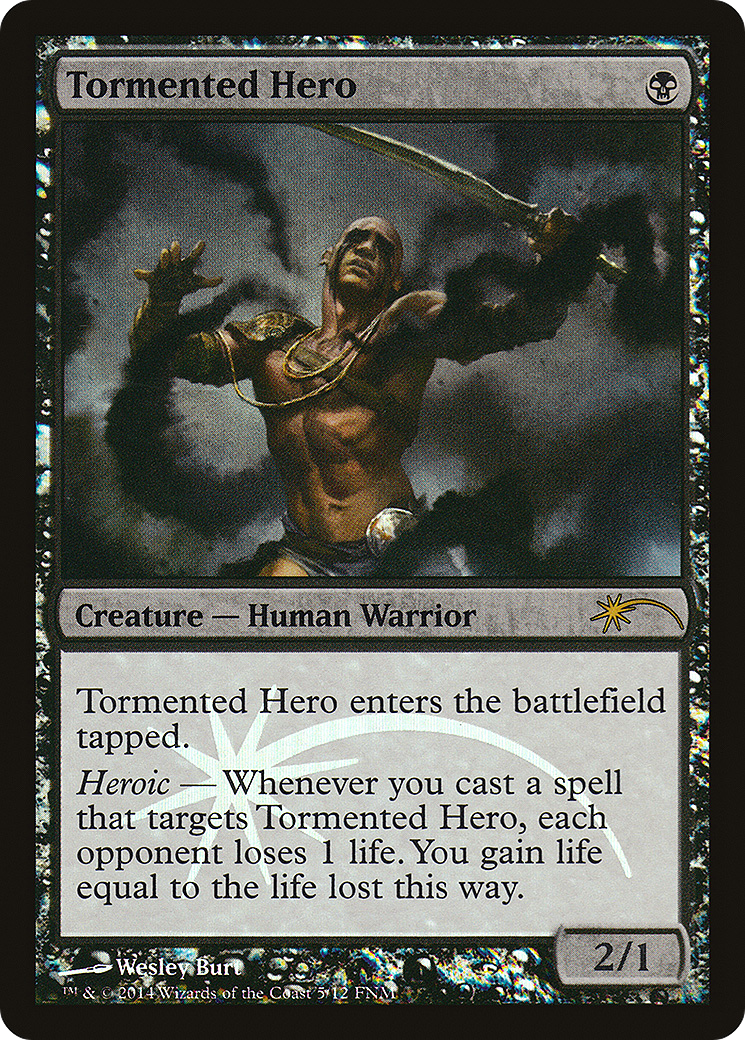 Image of Tormented Hero (FNM-005) - Friday Night Magic 2014 Foil