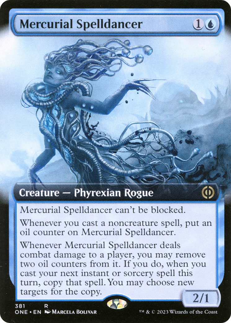 Image of Mercurial Spelldancer (Extended Art) (ONE-381) - Phyrexia: All Will Be One: (Extended Art) Foil
