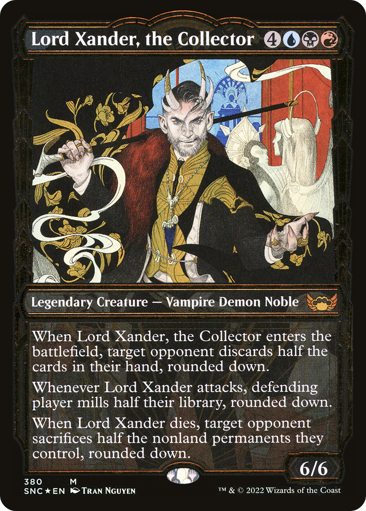 Image of Lord Xander, the Collector (Gilded Foil) (SNC-380) - Streets of New Capenna: (Showcase) Foil