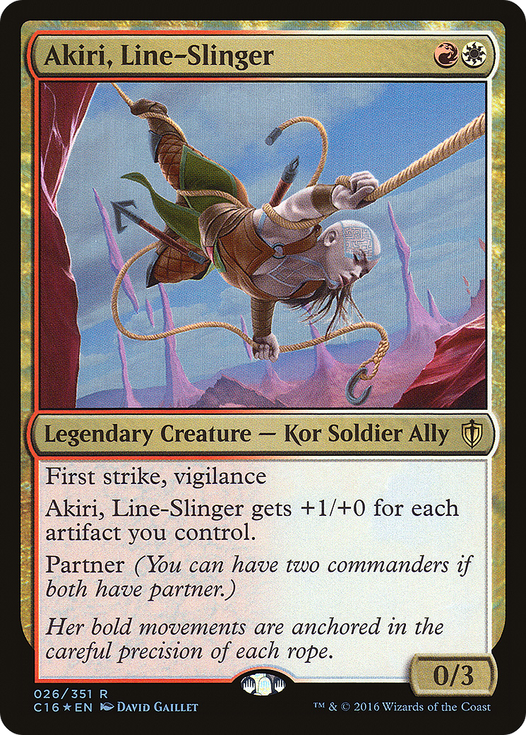Image of Akiri, Line-Slinger (C16-026) - Commander 2016 Foil