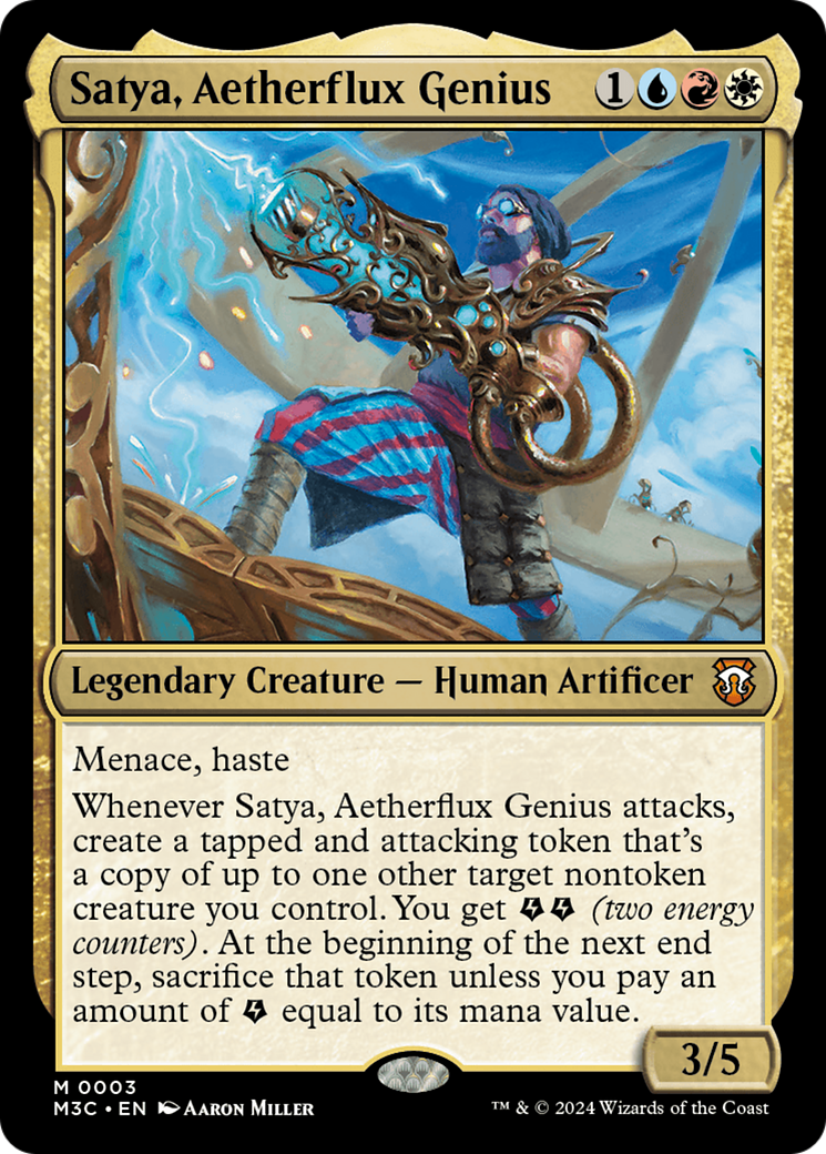 Image of Satya, Aetherflux Genius (M3C-003) - Modern Horizons 3 Commander