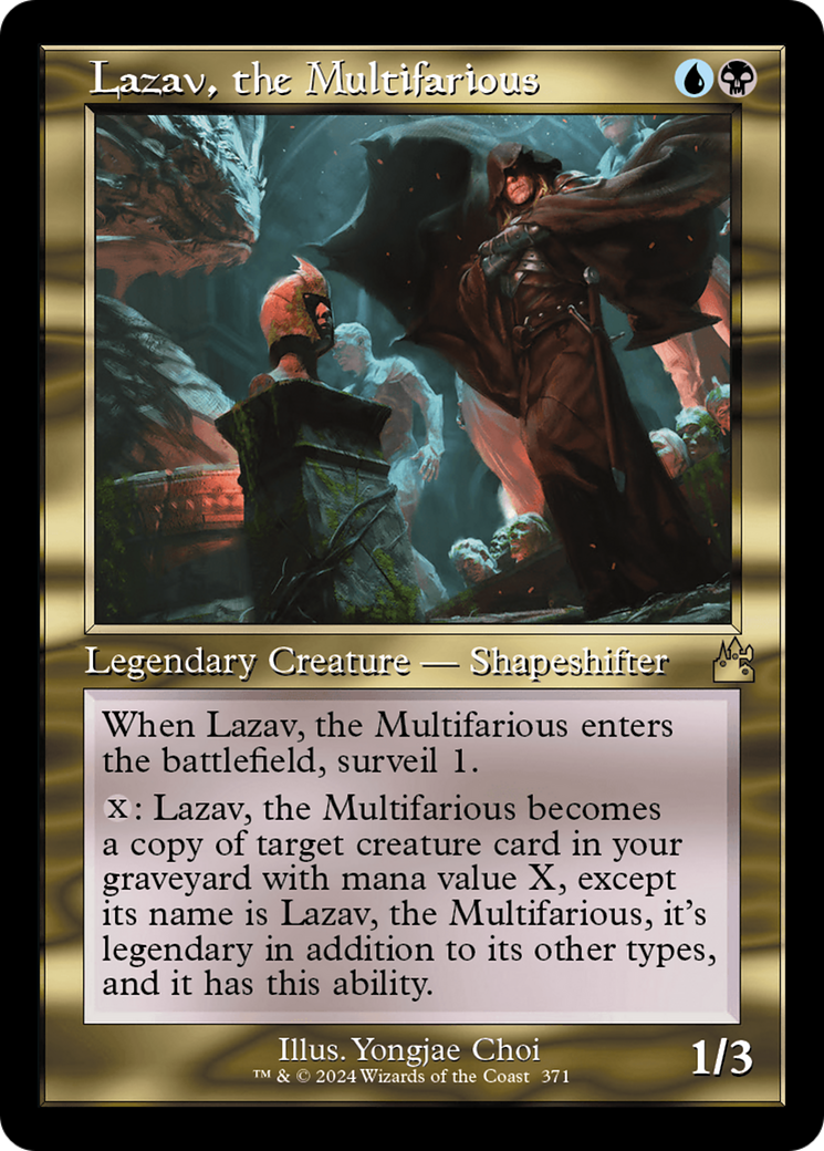 Image of Lazav, the Multifarious (Retro Frame) (RVR-371) - Ravnica Remastered Foil