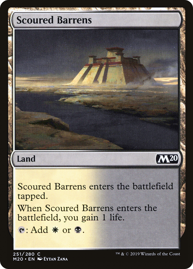 Image of Scoured Barrens (M20-251) - Core Set 2020 Foil