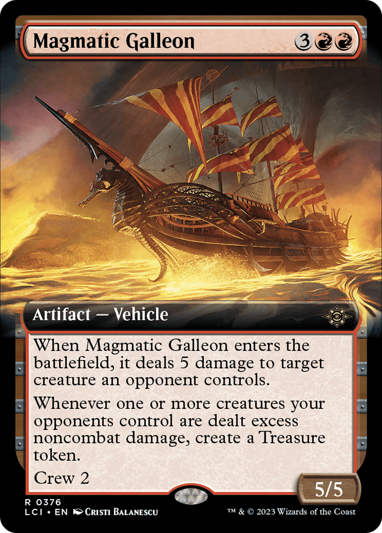Image of Magmatic Galleon (Extended Art) (LCI-376) - The Lost Caverns of Ixalan: (Extended Art)