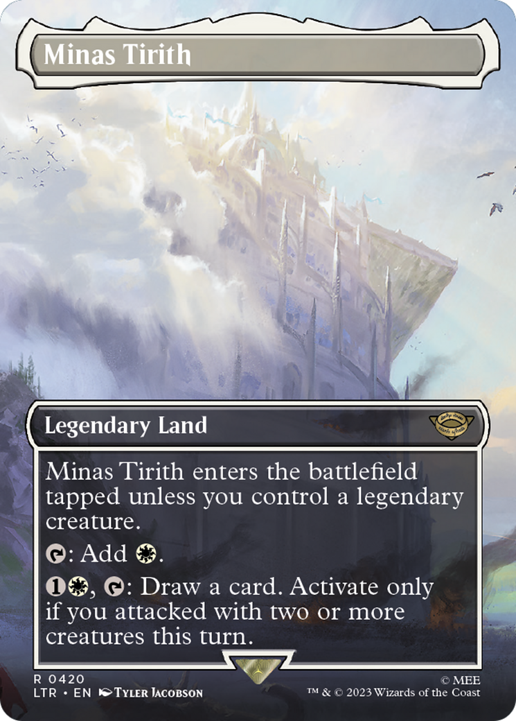 Image of Minas Tirith (0420) (Borderless) (LTR-420) - The Lord of the Rings: Tales of Middle-earth (Borderless) Foil