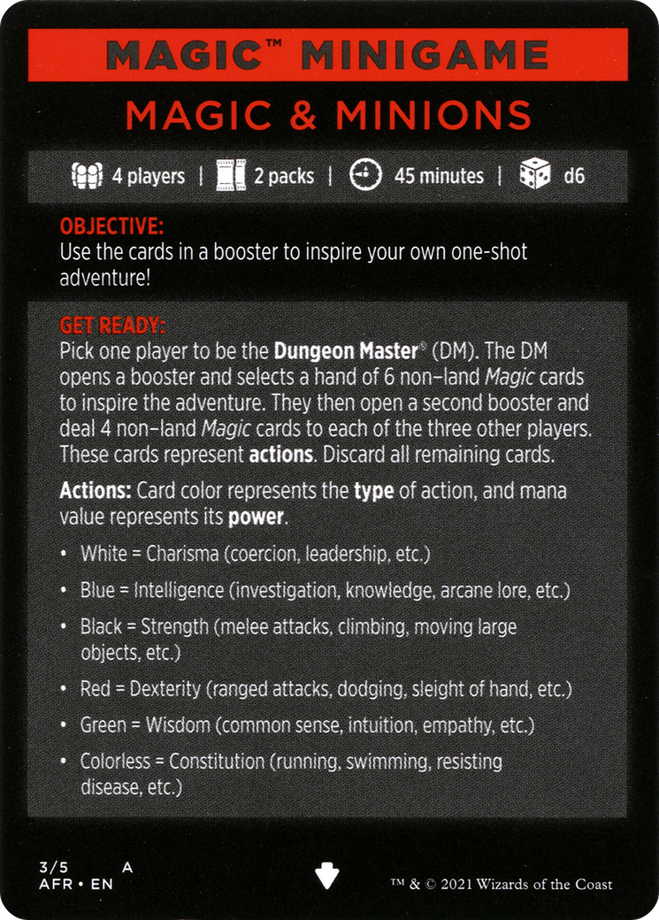 Image of Magic and Minions // Magic and Minions (cont'd) (MAFR-003) - Adventures in the Forgotten Realms Minigames Foil