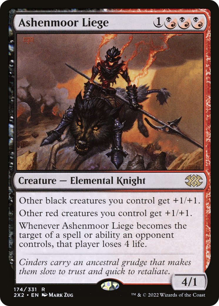 Image of Ashenmoor Liege (2X2-174) - Double Masters 2022 Foil