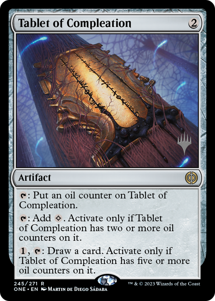 Image of Tablet of Compleation (PPONE-245) - Phyrexia: All Will Be One Promos