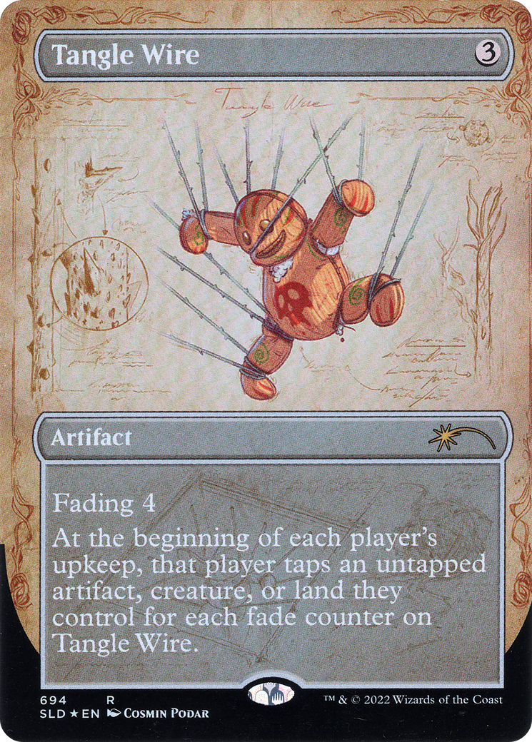Image of Tangle Wire (Borderless) (SLD-694) - Secret Lair Drop (Borderless) Foil