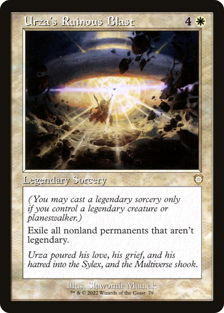 Image of Urza's Ruinous Blast (Retro Frame) (BRC-079) - The Brothers' War Commander