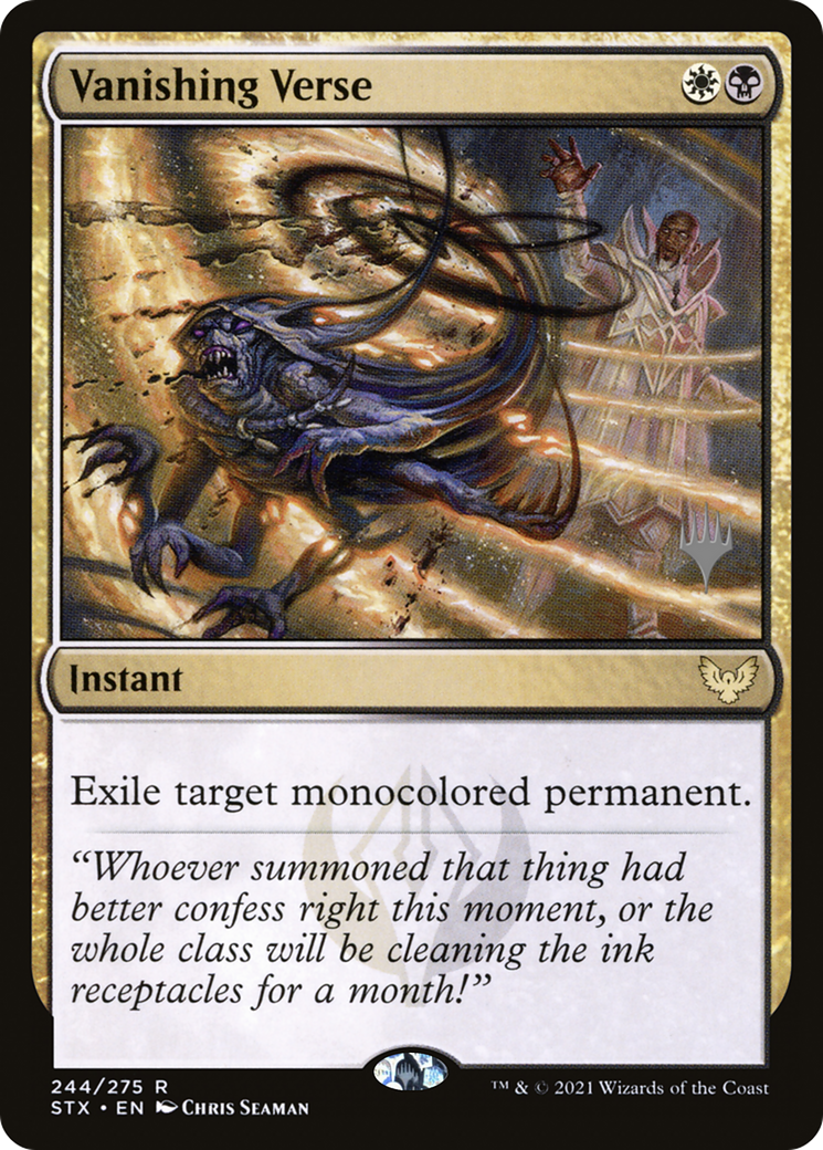 Image of Vanishing Verse (PPSTX-244) - Strixhaven: School of Mages Promos