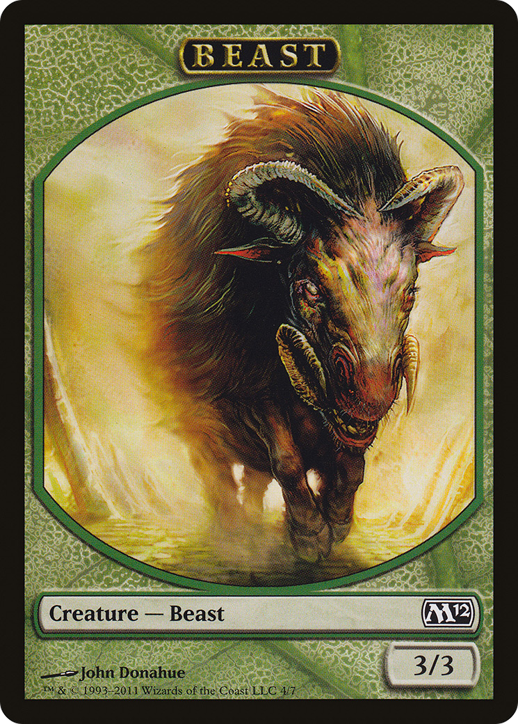 Image of Beast Token (M12-004) - Magic 2012 Tokens