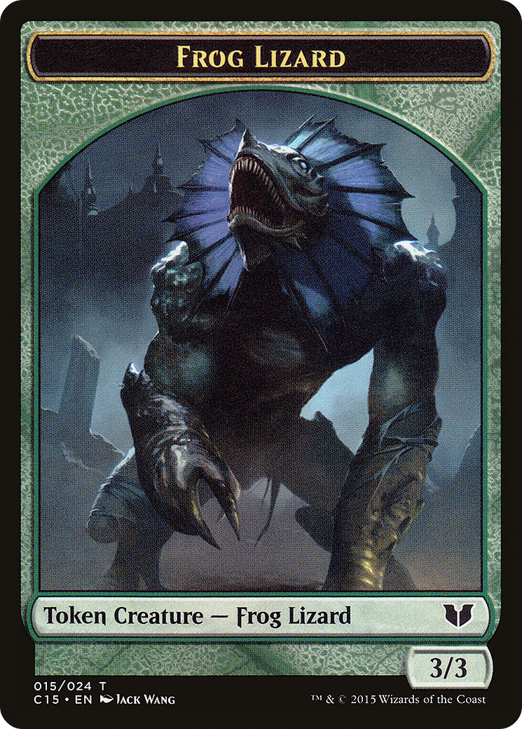 Image of Frog Lizard // Germ Double-Sided Token (C15-015) - Commander 2015 Tokens