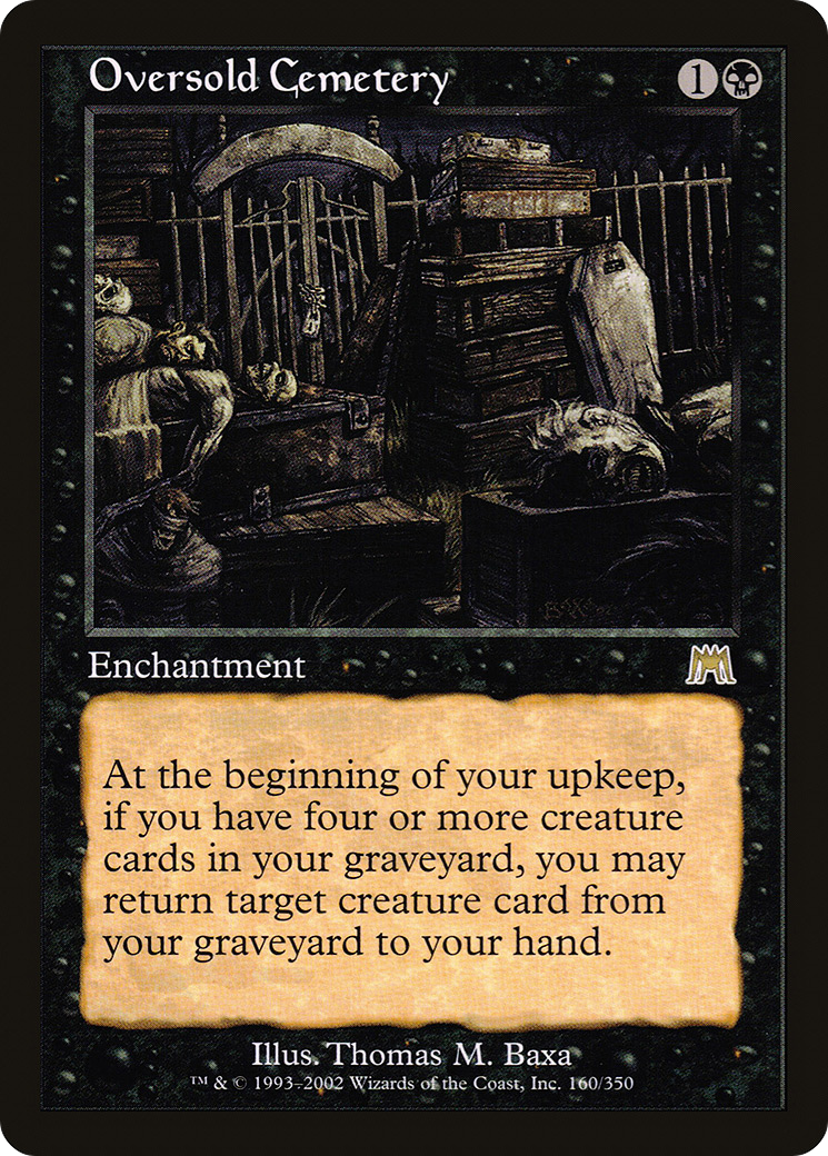 Image of Oversold Cemetery (ONS-160) - Onslaught Foil