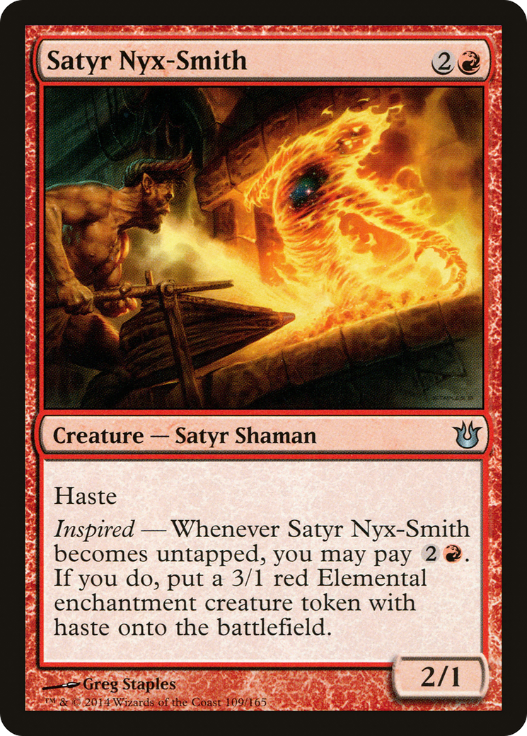 Image of Satyr Nyx-Smith (BNG-109) - Born of the Gods Foil
