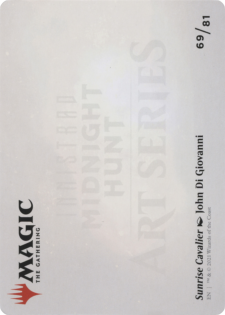 Image of Sunrise Cavalier // Sunrise Cavalier (AMID-069) - Midnight Hunt Art Series (Borderless) Foil