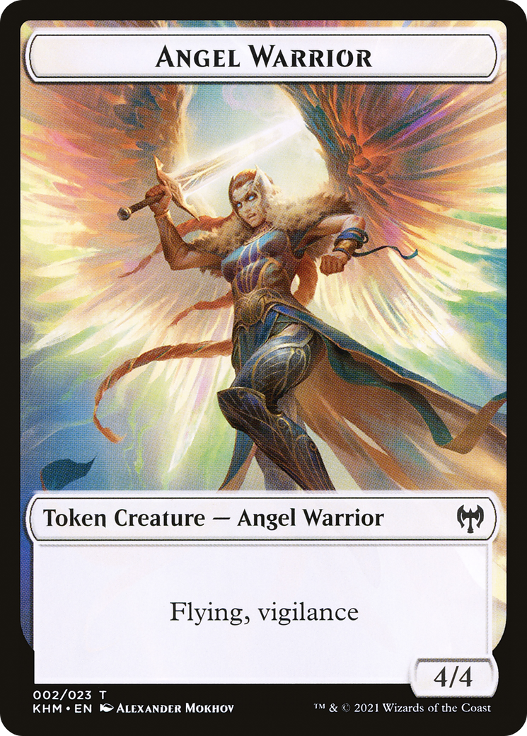 Image of Angel Warrior (TKHM-002) - Kaldheim Tokens