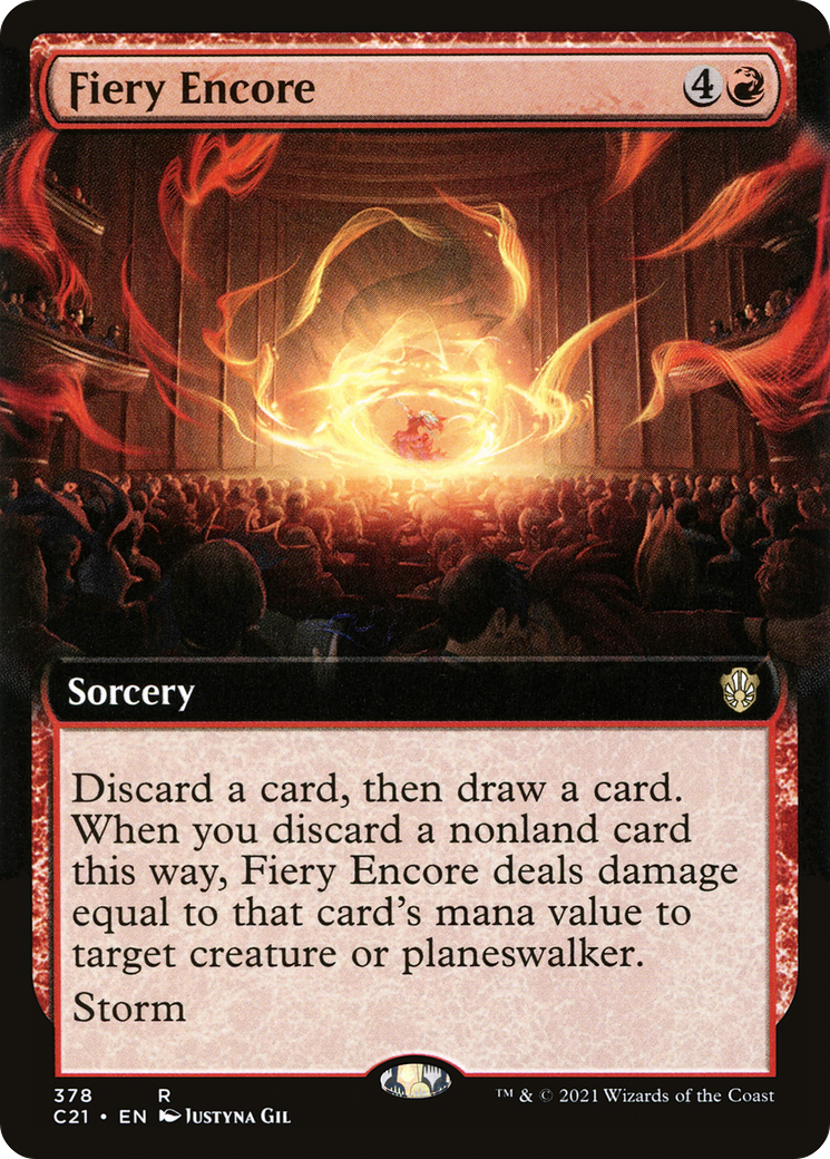 Image of Fiery Encore (Extended Art) (C21-378) - Commander 2021: (Extended Art)