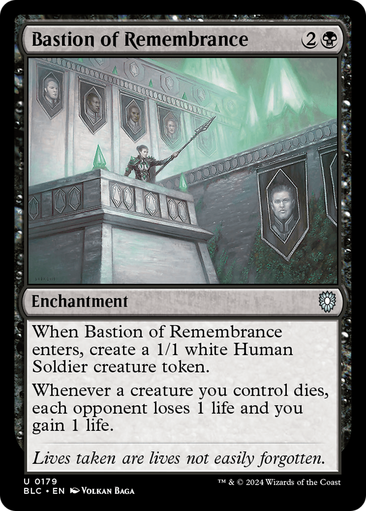 Image of Bastion of Remembrance (BLC-179) - Bloomburrow Commander