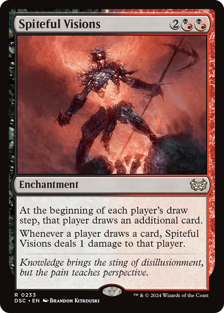 Image of Spiteful Visions (DSC-233) - Duskmourn: House of Horror Commander