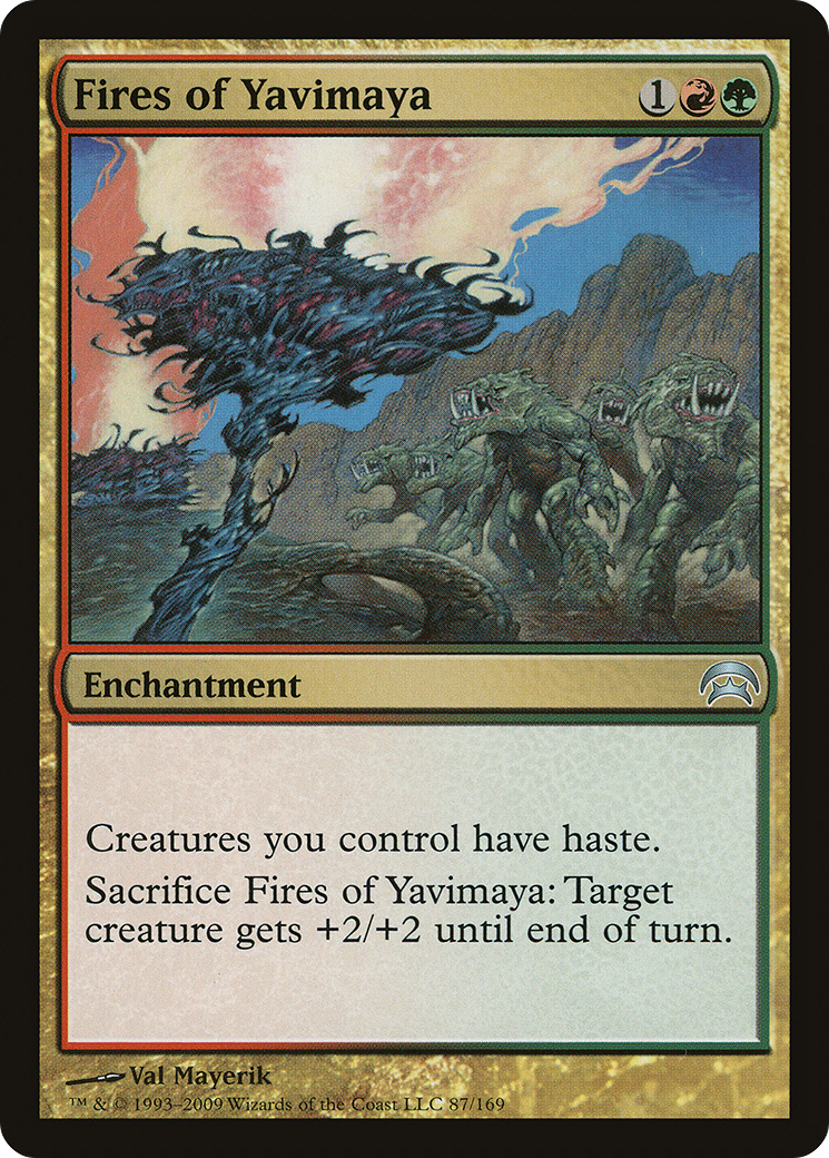 Image of Fires of Yavimaya (HOP-087) - Planechase
