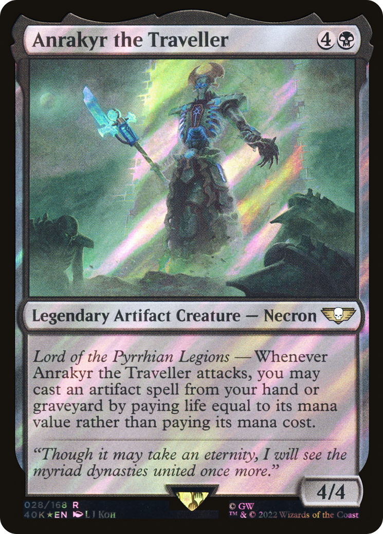 Image of Anrakyr the Traveller (Surge Foil) (40K-028) - Warhammer 40,000 Commander Foil