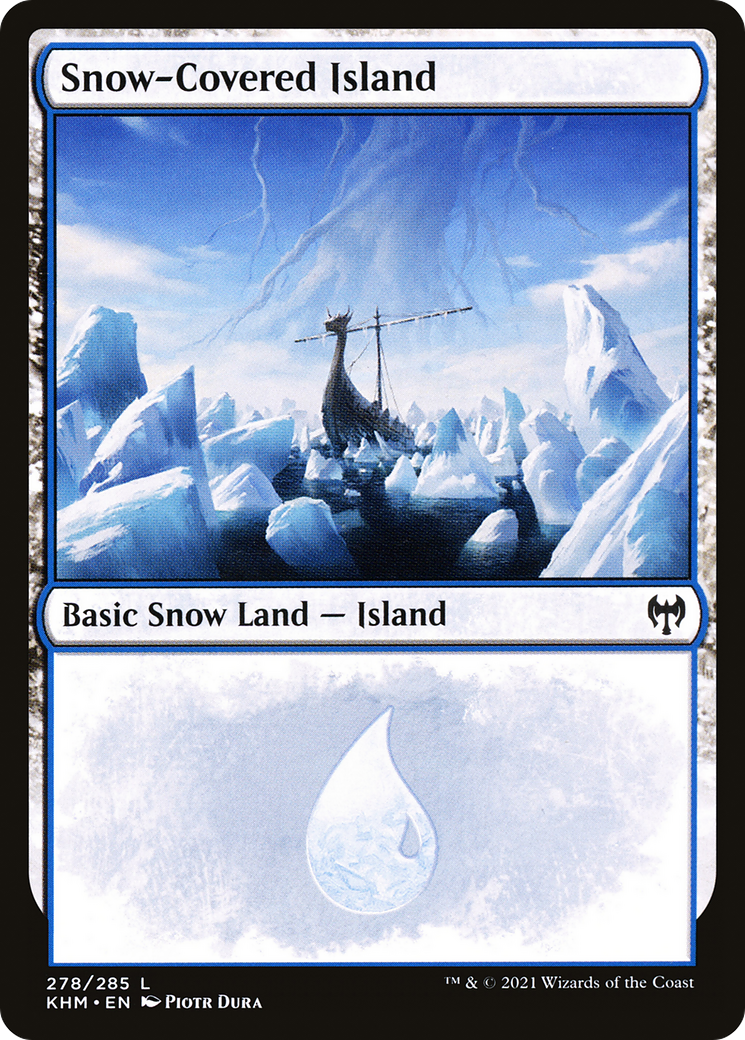 Image of Snow-Covered Island (278) (KHM-278) - Kaldheim: (snow) Foil