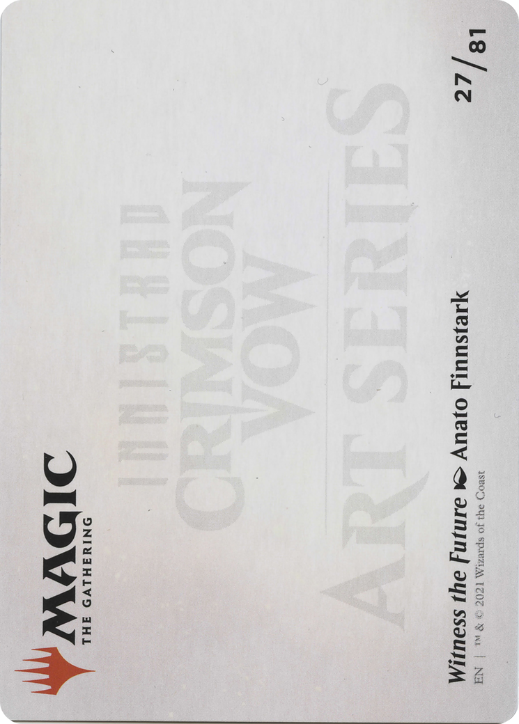 Image of Witness the Future // Witness the Future (AVOW-027) - Crimson Vow Art Series (Borderless) Foil