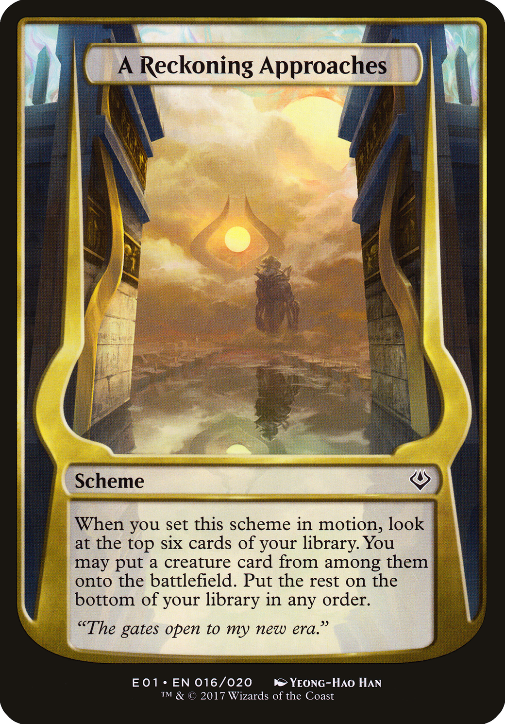 Image of A Reckoning Approaches (Archenemy: Nicol Bolas) (OVER-016) - Archenemy: Nicol Bolas Schemes