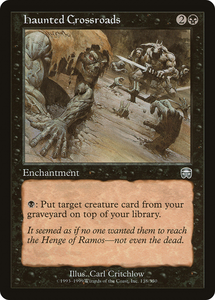 Image of Haunted Crossroads (MMQ-138) - Mercadian Masques