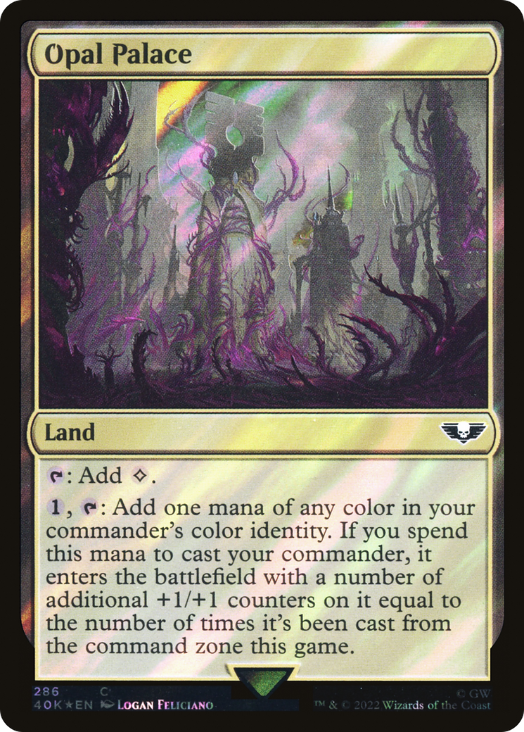 Image of Opal Palace (Surge Foil) (40K-286) - Warhammer 40,000 Commander Foil