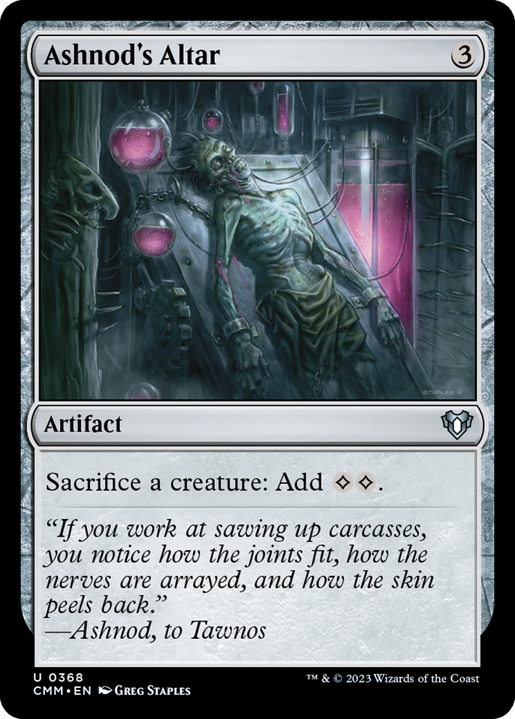 Image of Ashnod's Altar (CMM-368) - Commander Masters Foil