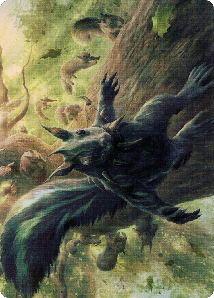 Image of Chatterfang, Squirrel General // Chatterfang, Squirrel General (AMH2-068) - Modern Horizons 2 Art Series (Borderless)