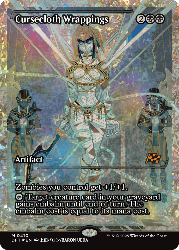 Image of Cursecloth Wrappings (Showcase) (Fracture Foil) (DFT-410) - Aetherdrift: (Showcase) Foil
