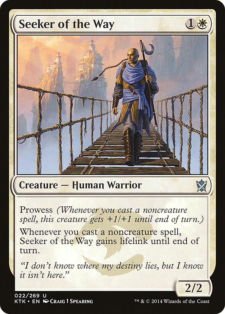 Image of Seeker of the Way (KTK-022) - Khans of Tarkir