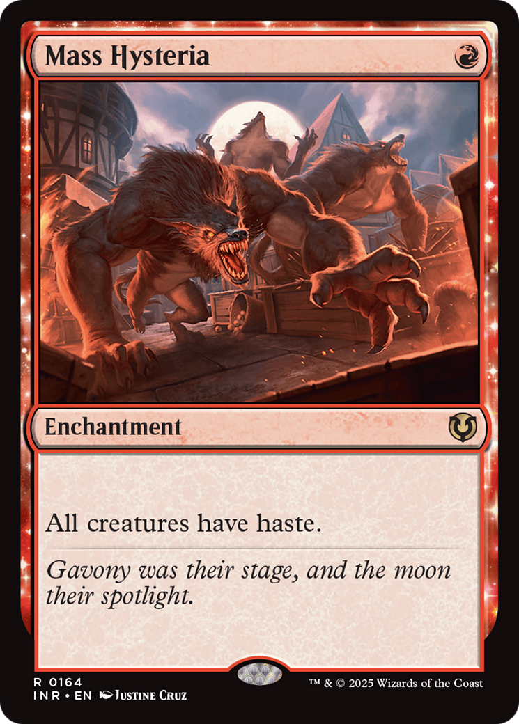 Image of Mass Hysteria (INR-164) - Innistrad Remastered: (enchantment) Foil