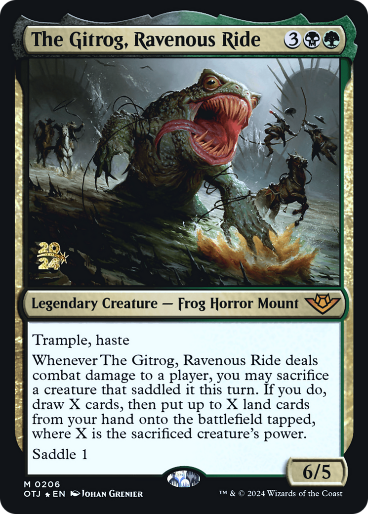 Image of The Gitrog, Ravenous Ride (PRE-206) - Outlaws of Thunder Junction Promos Foil