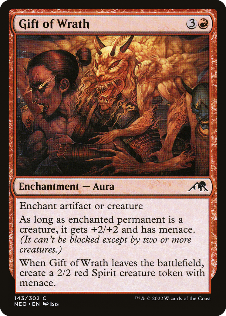 Image of Gift of Wrath (NEO-143) - Kamigawa: Neon Dynasty Foil