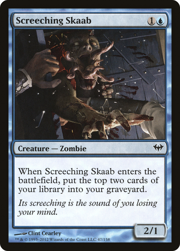 Image of Screeching Skaab (DKA-047) - Dark Ascension Foil