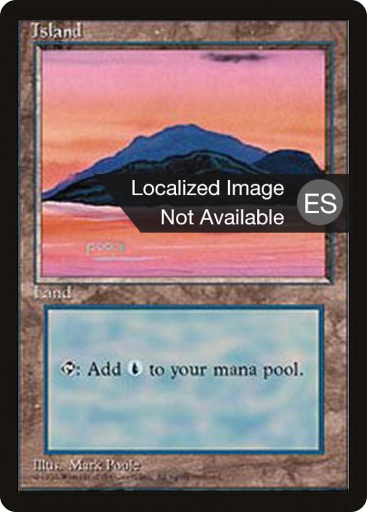 Image of Island (C) (4BB-180) - Fourth Edition Foreign Black Border