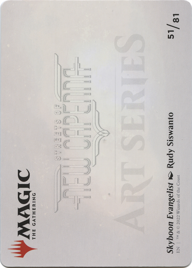 Image of Skyboon Evangelist // Skyboon Evangelist (ASNC-051) - New Capenna Art Series (Borderless) Foil