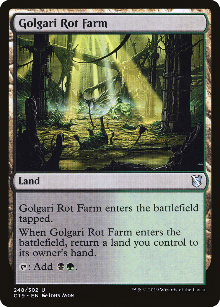 Image of Golgari Rot Farm (C19-248) - Commander 2019