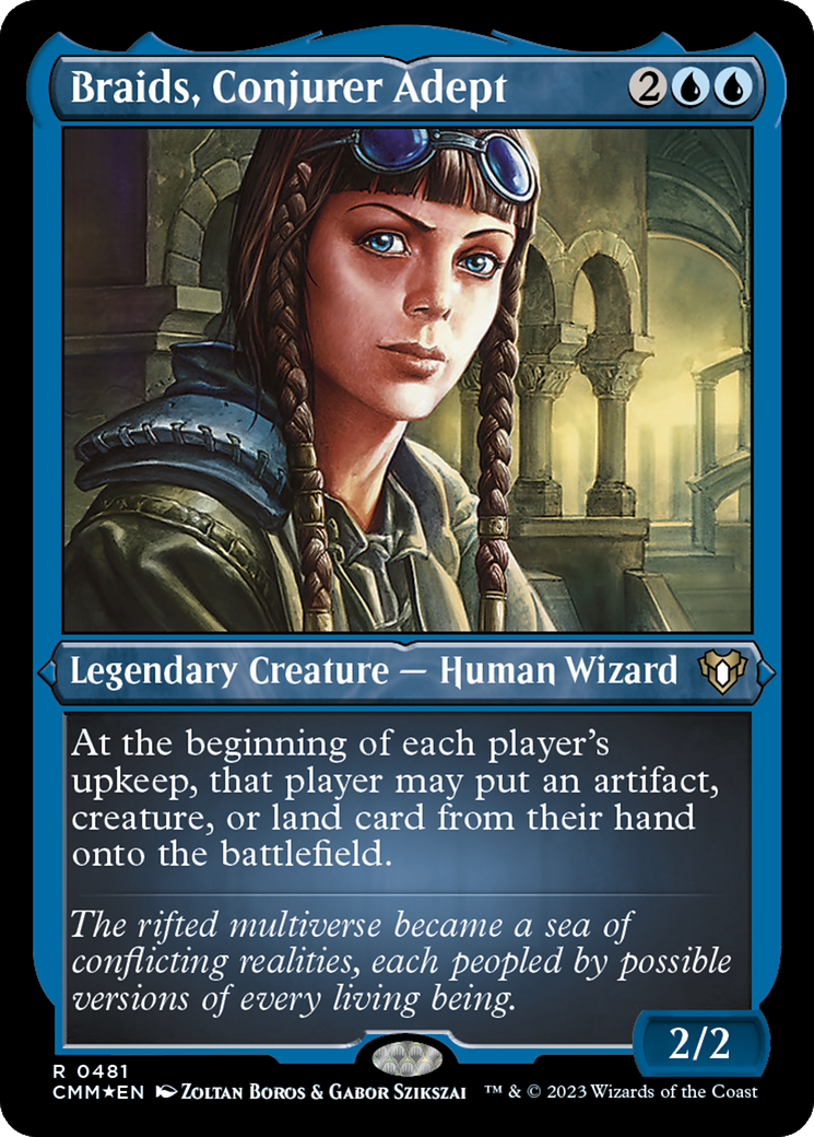 Image of Braids, Conjurer Adept (CMM-481) - Commander Masters Etched Foil
