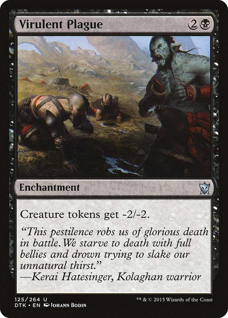Image of Virulent Plague (DTK-125) - Dragons of Tarkir Foil