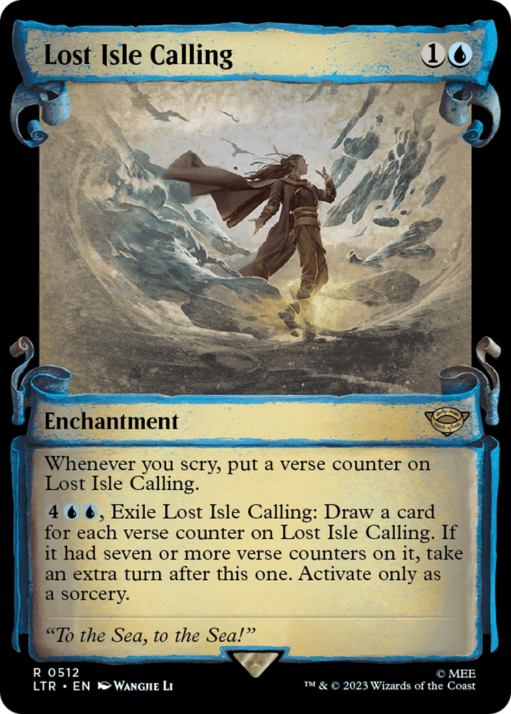Image of Lost Isle Calling (Showcase Scrolls) (LTR-512) - The Lord of the Rings: Tales of Middle-earth: (Showcase) Foil